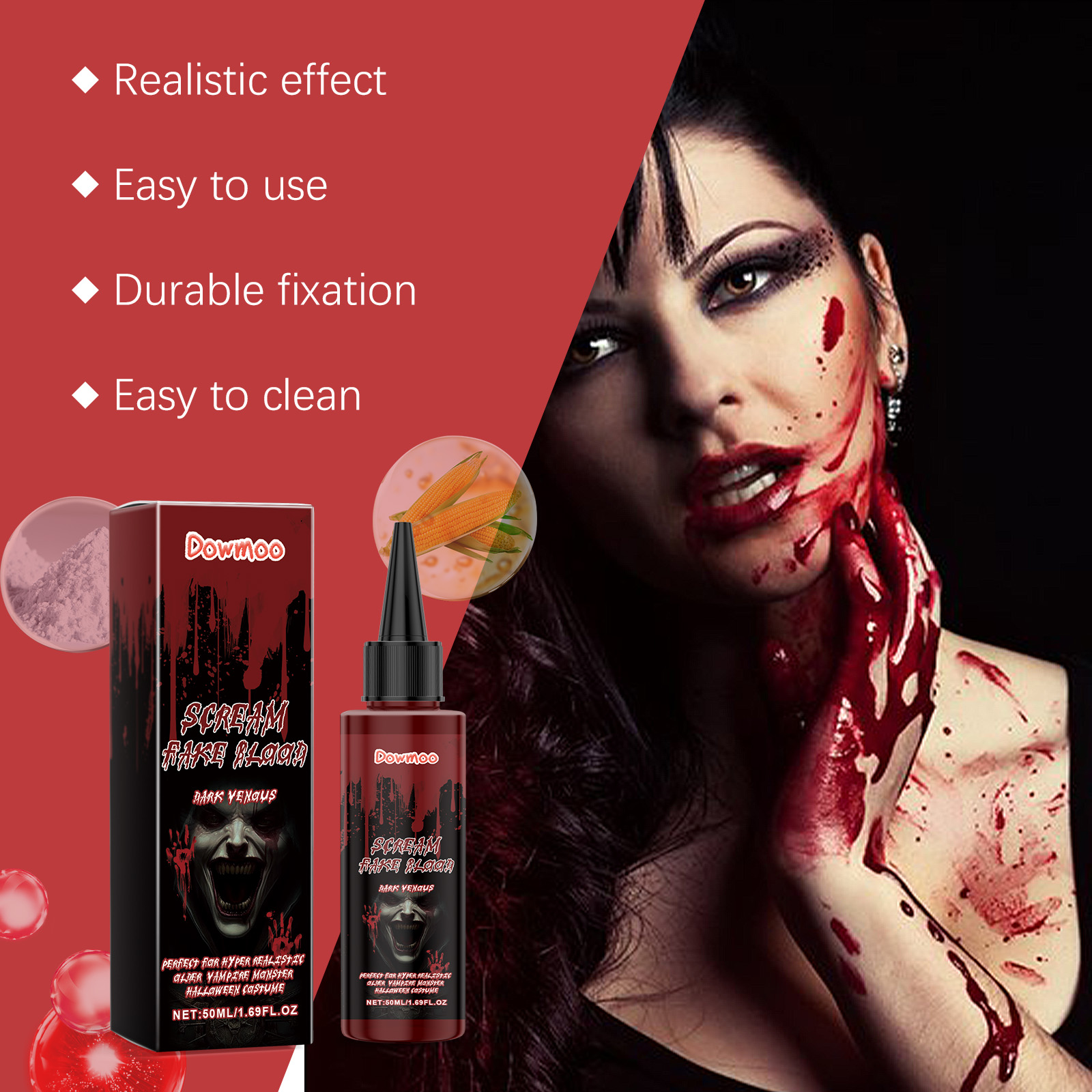 Easy Cosplay Prop - Plasma Darah Palsu untuk Halloween, 50ml,