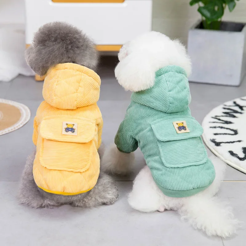 D Ring Strap - Mantel Anjing Korduroi dengan Tali D-ring