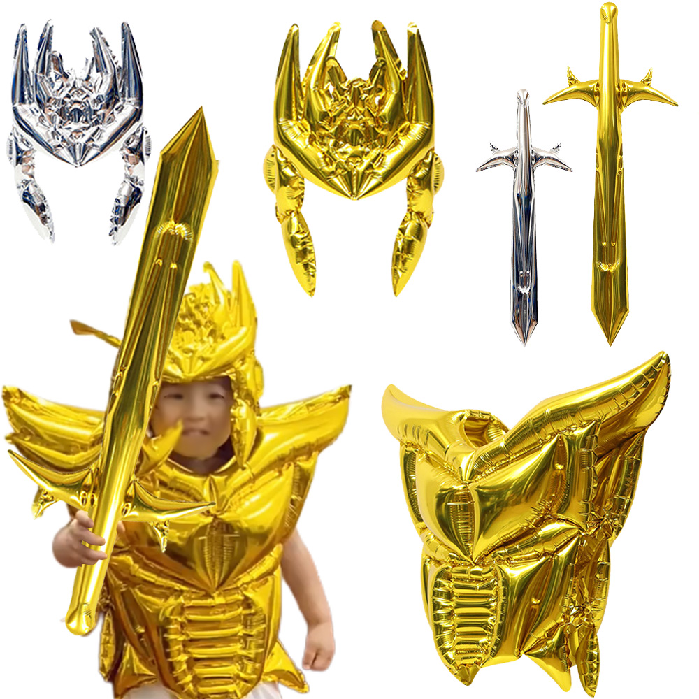 Cosplay Prop Dagger - Pakaian anak-anak balon pedang helm dan
